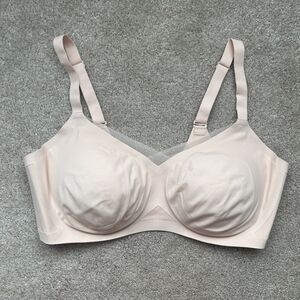 Honeylove Crossover Bra 1X 40 C/D Blush Pink Wireless Seamless Comfort Mesh Soft